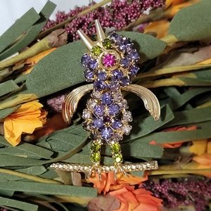 *Rare* Vintage Hobé Baby Bird brooche